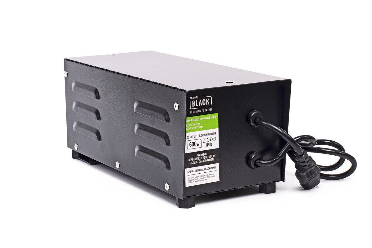 LUMii Black 600W Metal Magnetic Ballast - Hydro Herb Africa