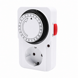 24 Hours Plug in Timer Mechanical with Adapter & Converter