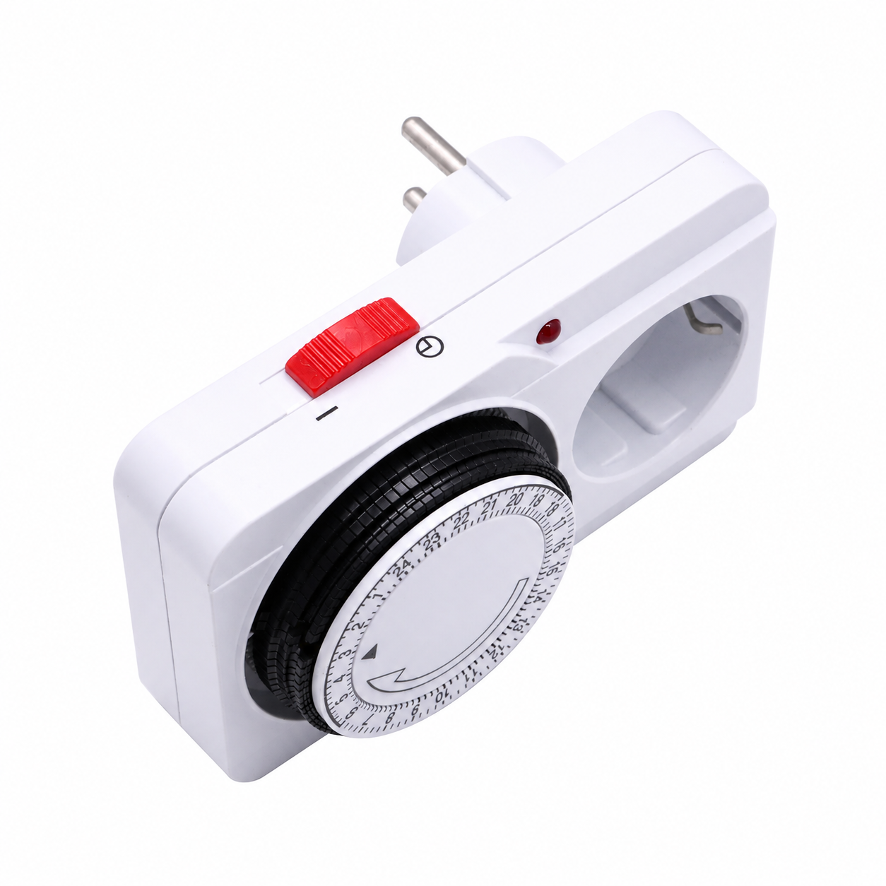 24 Hours Plug in Timer Mechanical with Adapter & Converter