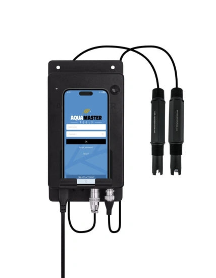 AquaMaster Tools W650 Pro Inline Online Monitor - pH, EC, CF, PPM, temp