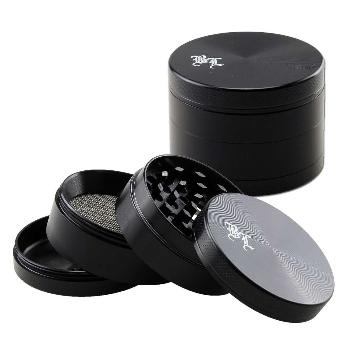Black Leaf Grinder 75mm - Black