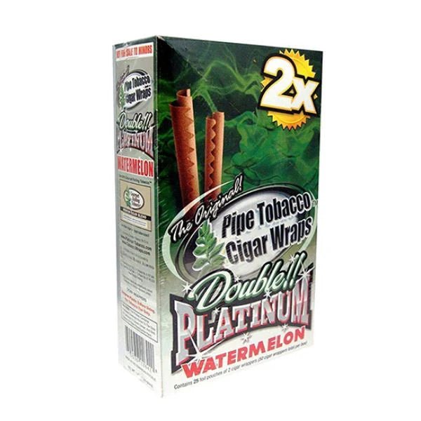 Blunt Wrap Double Platinum - 25 Packs of 2 - Hydro Herb Africa