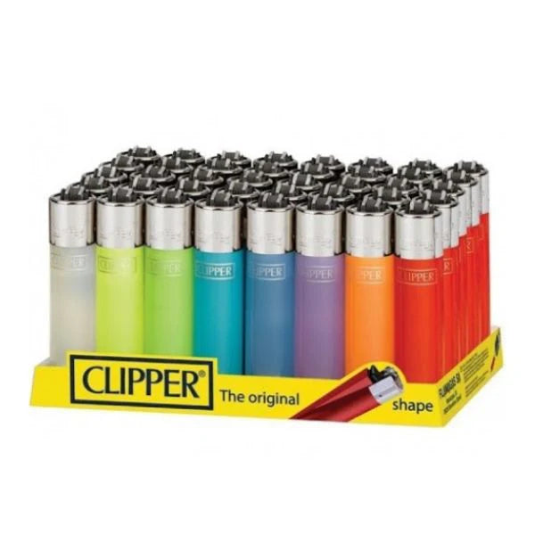 Clipper Refillable Lighter - Assorted Colours - CDU OF 48