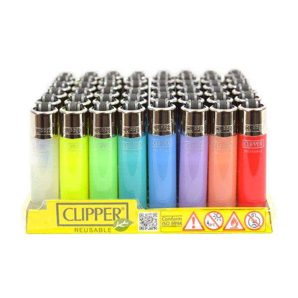 Clipper Refillable Lighter - Assorted Colours - CDU OF 48