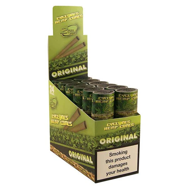 Cyclones Hemp Cones - 12 Packs of 2