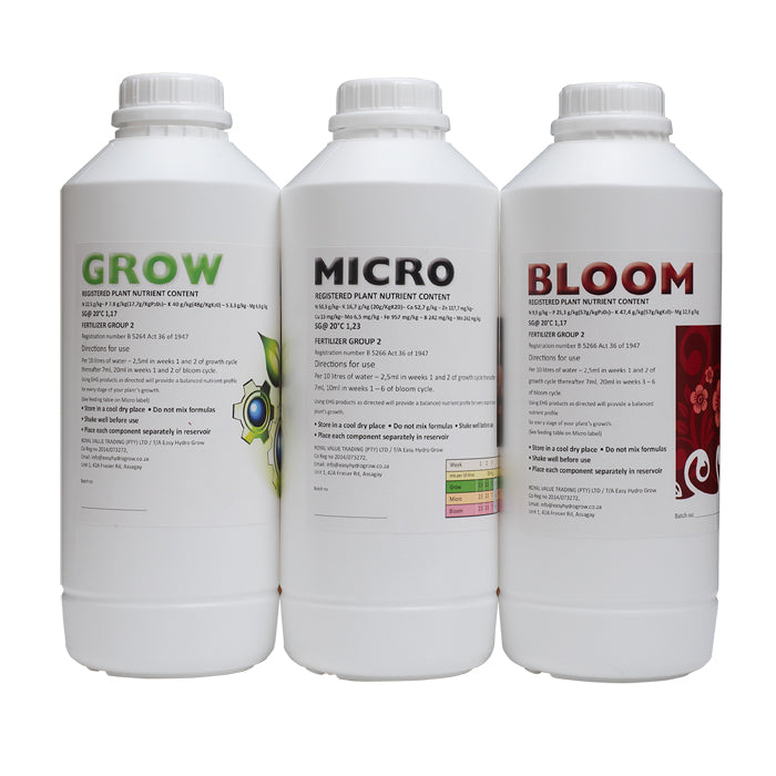 EHG 3 Combo Set (Grow, Bloom & Micro)