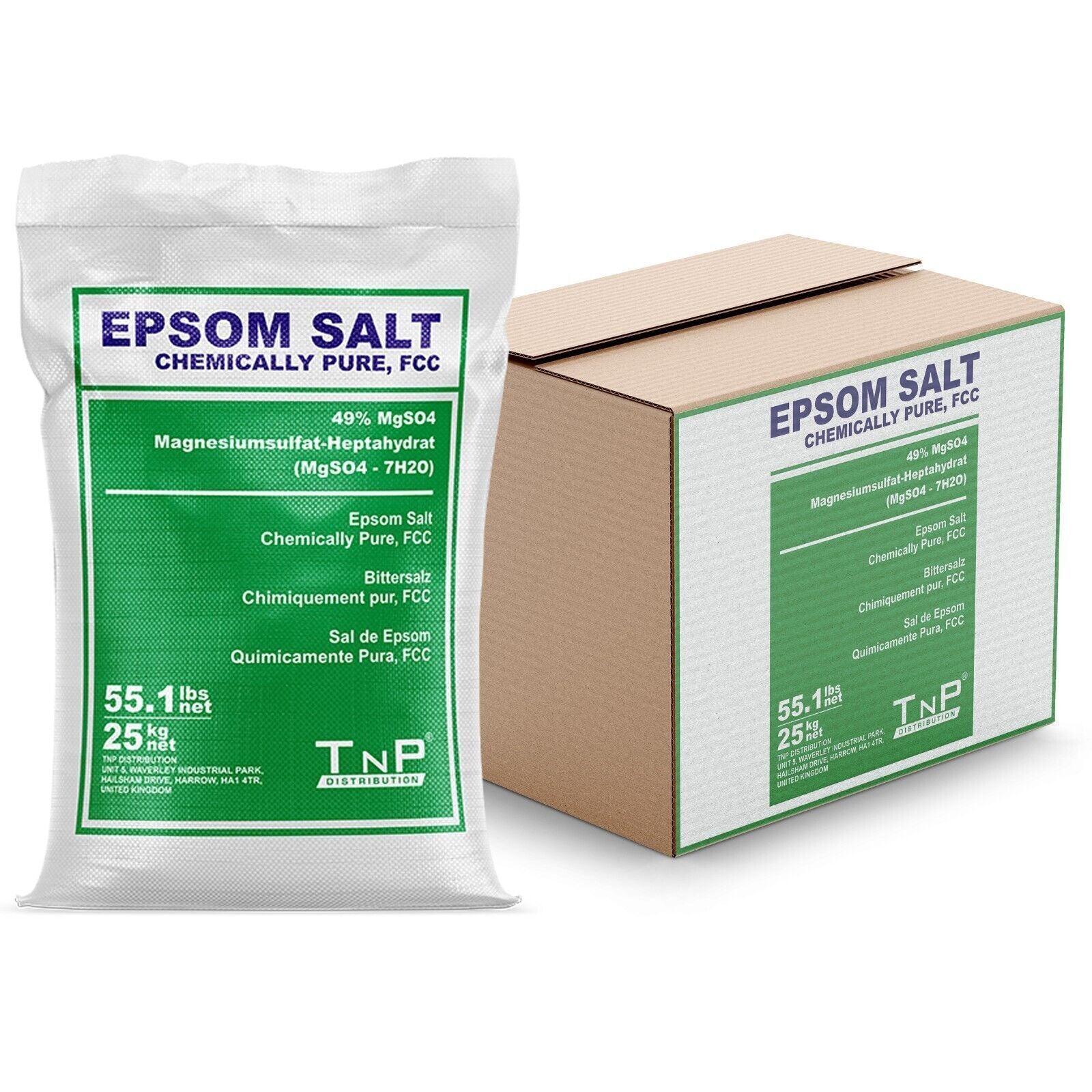 Magnesium Sulphate (Epsom Salts) - 25kg Bag