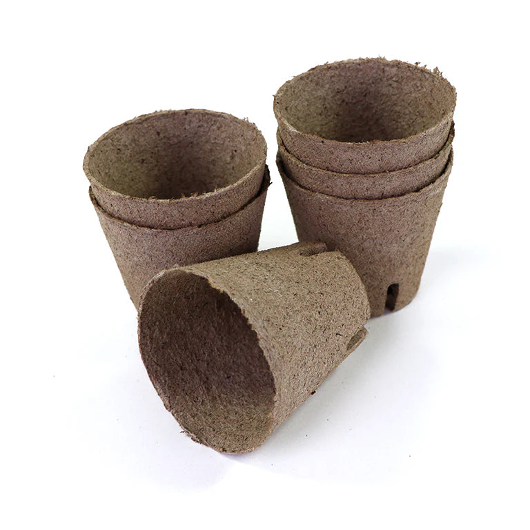 Jiffy Round Pot 8cm x 8cm, with slits