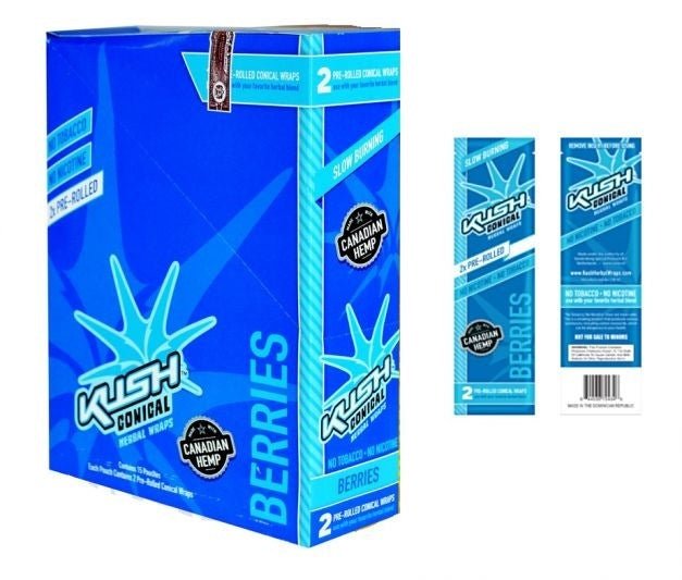 KUSH Hemp Wraps - 15 Packs of 2 - Hydro Herb Africa