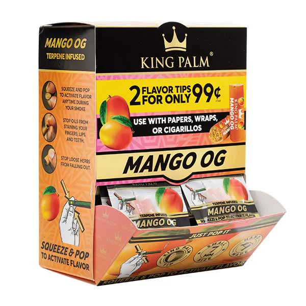 King Palm Flavoured Tips - 50 Packs of 2