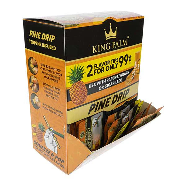 King Palm Flavoured Tips - 50 Packs of 2