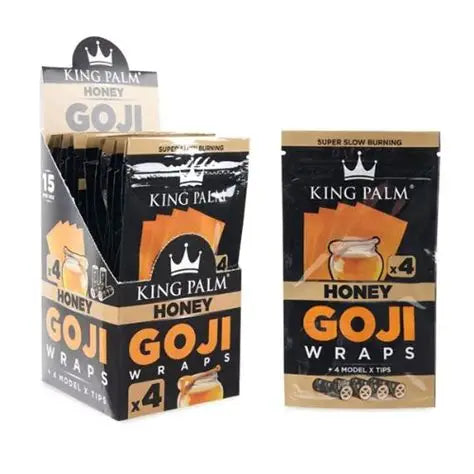 King Palm Goji Wraps - 15 Packs of 4