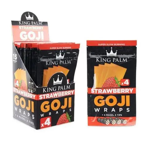 King Palm Goji Wraps - 15 Packs of 4