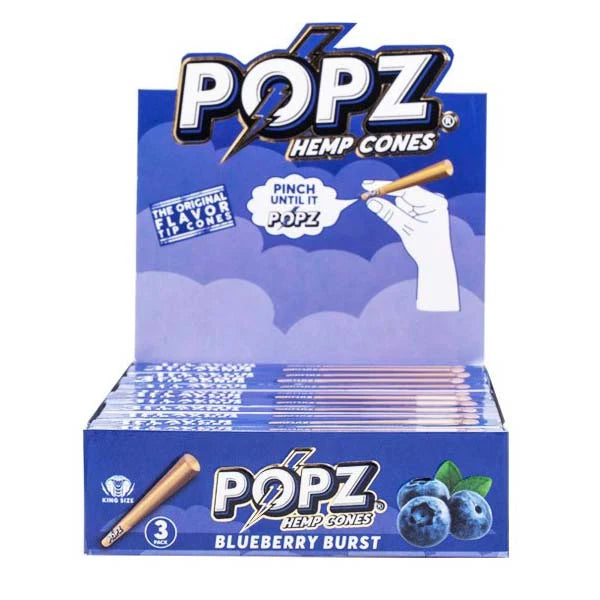 King Palm Popz Cones Kingsize - 12 Packs of 3