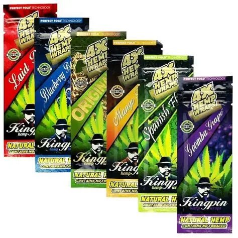 KingPin Hemp Wrap - 25 Packs of 4 - Hydro Herb Africa