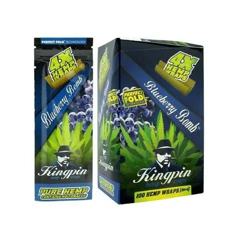 KingPin Hemp Wrap - 25 Packs of 4 - Hydro Herb Africa