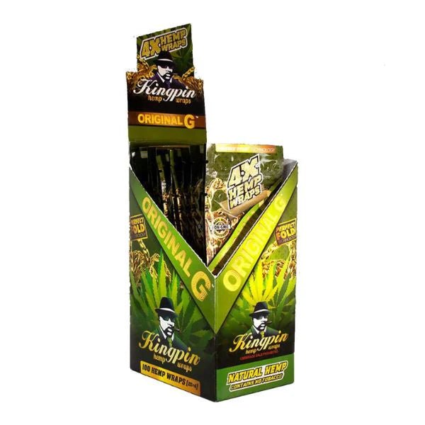 KingPin Hemp Wrap - 25 Packs of 4 - Hydro Herb Africa