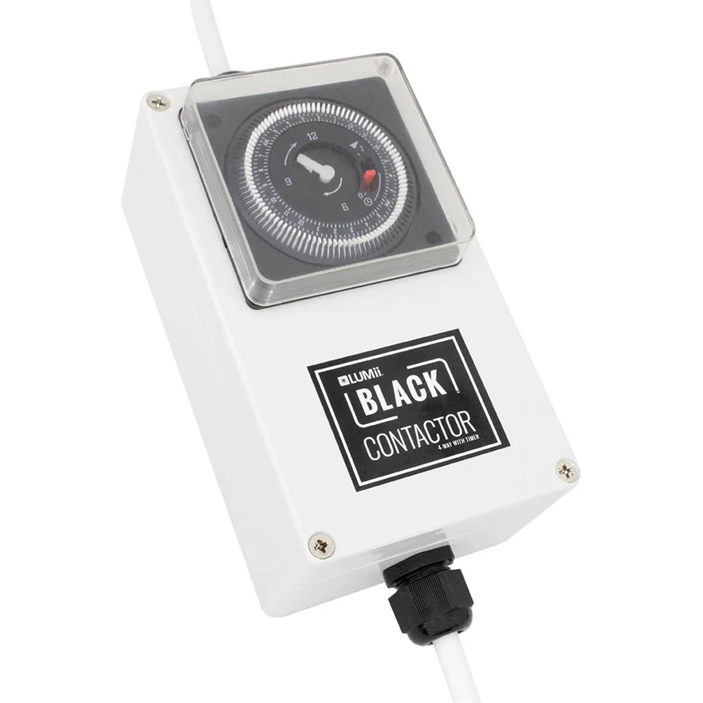 LUMii Black RSA Contactor Timer - Hydro Herb Africa