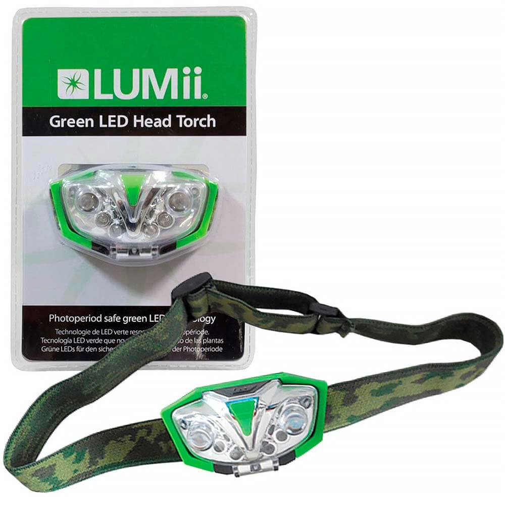 LUMii Green LED Head Torch