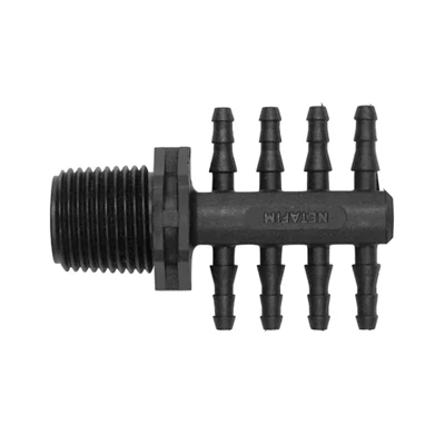 Netafim 4mm x 8-way Manifold to 1/2" BSPM