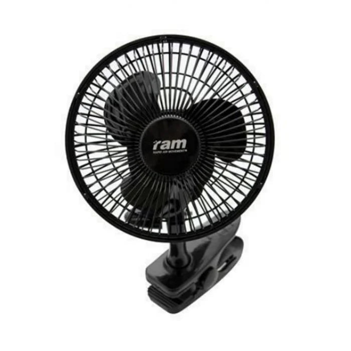 RAM 150mm (6") Clip on Fan - 15w - EU Plug