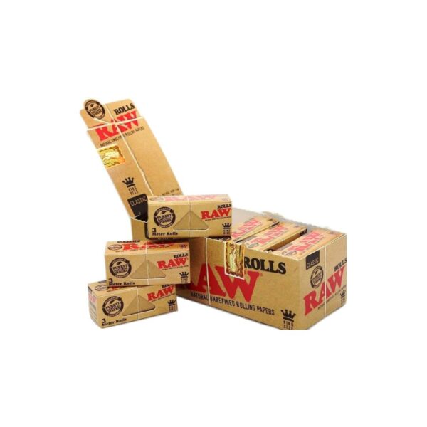 RAW 3m Paper Roll Classic - Box of 12 Rolls