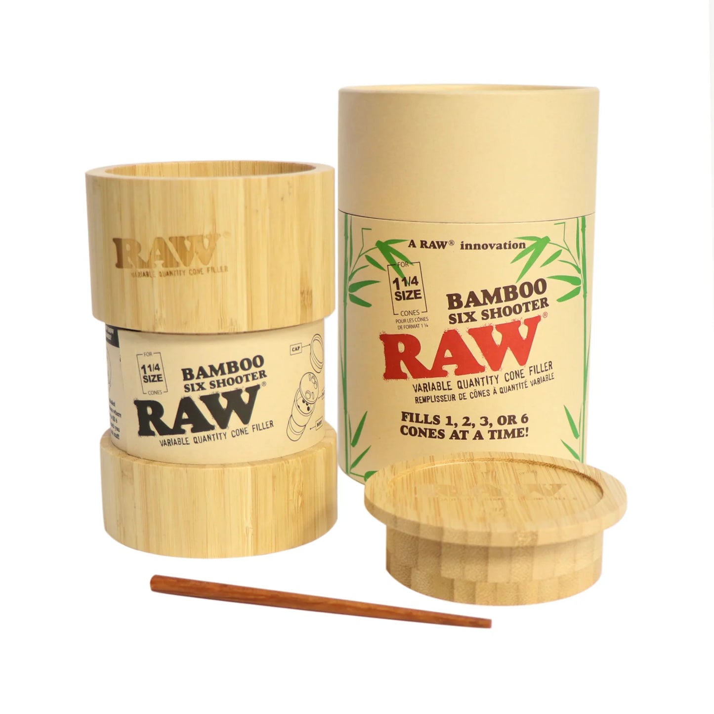 RAW Bamboo Six Shooter