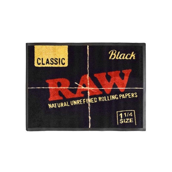 RAW Black Door Mat
