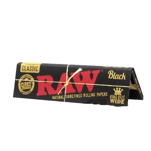 RAW Black Kingsize WIDE - Pack of 50