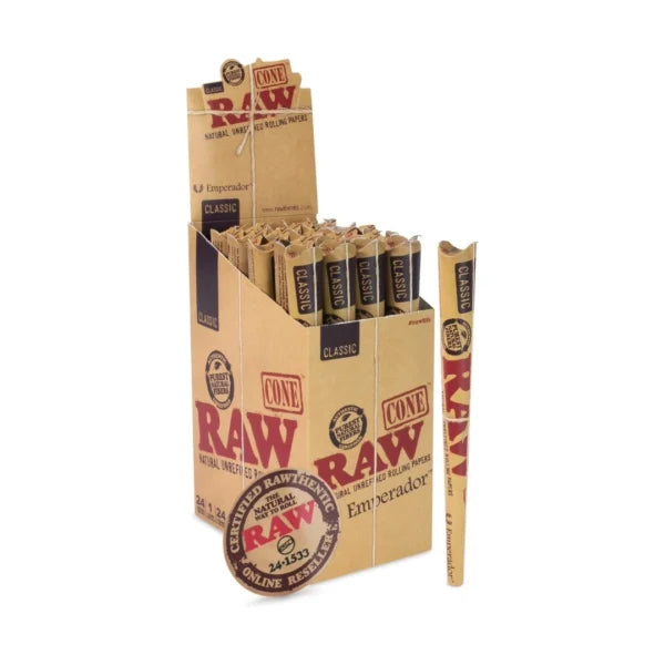 RAW Cones Emperador - Box of 24