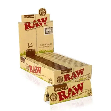 RAW Organic 1&1/4 + Tips - Box of 24
