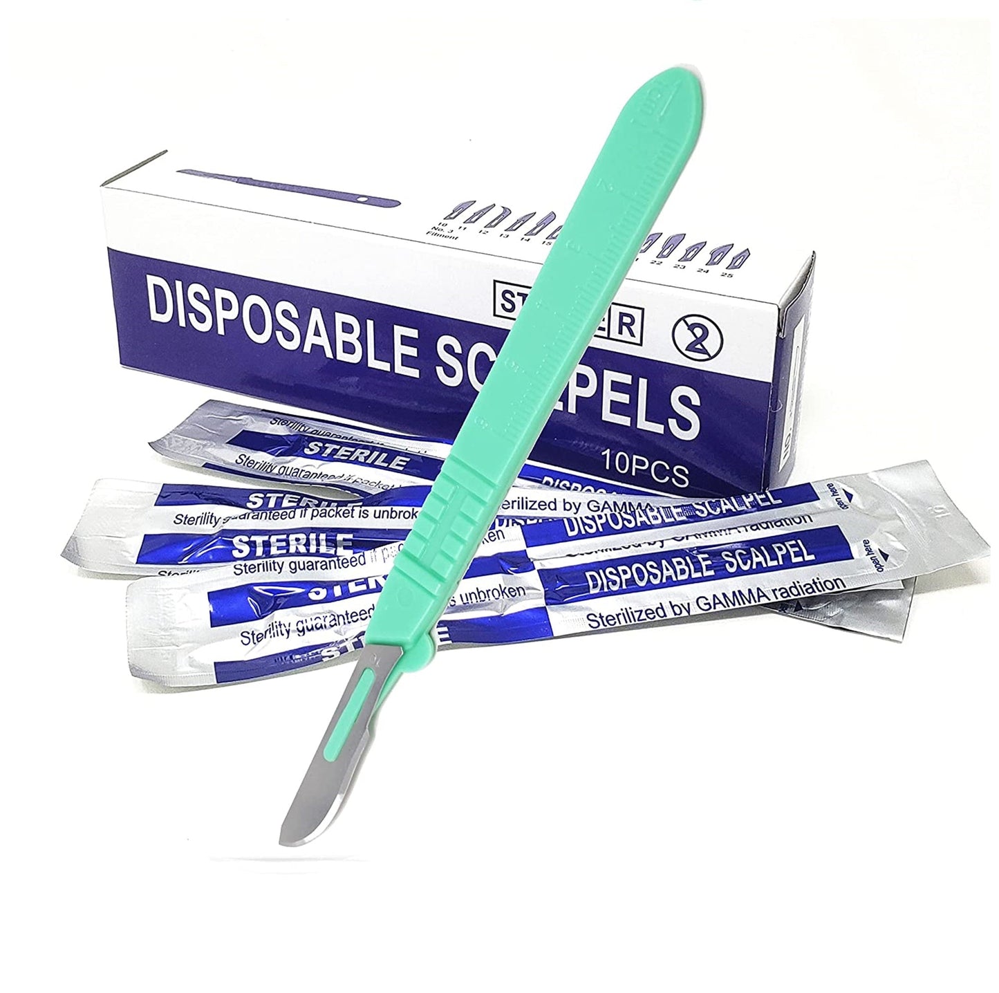 Scalpel No.10 with Plastic Handle - Pack of 10