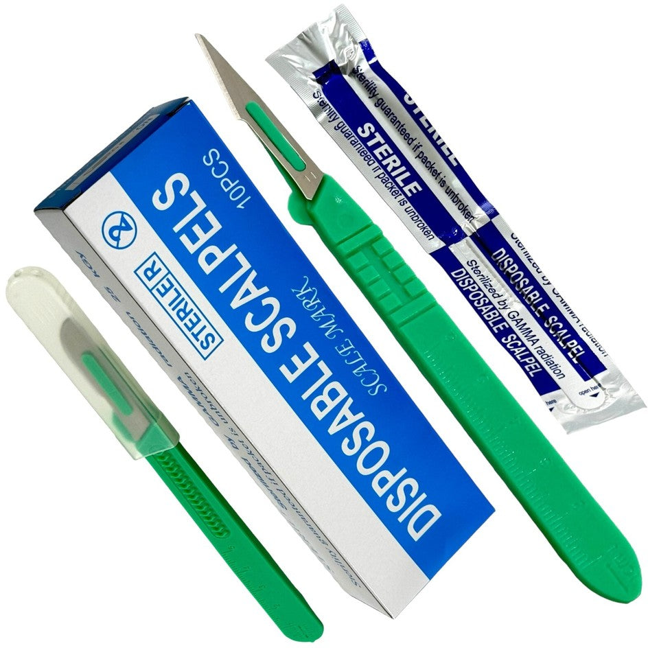 Scalpel No.11 with Plastic Handle - Pack of 10