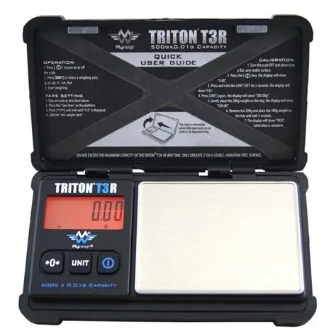 Triton T3 Rubber Case Rechargeable Scale 500g - 0.01g increment