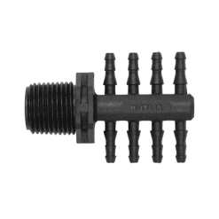 Netafim 4mm x 8-way Manifold to 1/2" BSPM